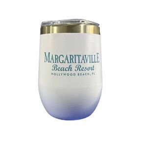 Margaritaville Beach Resort Hollywood Florida Stemless Insulated Wine Glass Cup